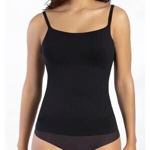 Curveez Incredibly Slimming Cami Tank Top in Black High Compression Size 2XL New